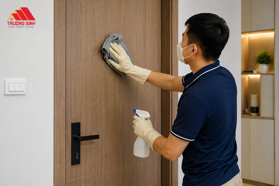 Thời gian bảo dưỡng và vệ sinh cửa Composite